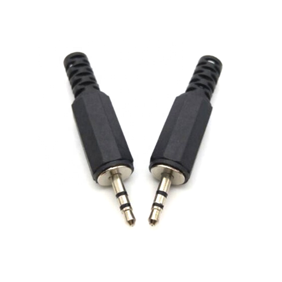 Montiert 2.5mm TRS stereo audio stecker mit kunststoff abdeckung