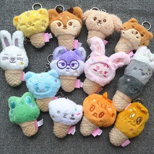 Llavero de peluche con forma de cono de helado Hong Jisoo; Diseños de DK, WOOZI, THE8 y Wen <span class=keywords><strong>Junhui</strong></span> Yoon Jeonghan - Estilo dulce y atrevido - Product Image 1