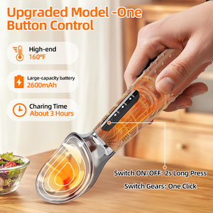 <b>Heated</b> Ice Scooper Tool for Hard Frozen Desserts <b>USB</b> Type C Rechargeable 2600mAh 2508 Hard Ice Scooping Performance Electr - Product Image 3