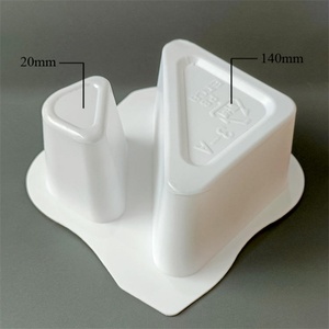 Vasos de Plástico al por Mayor con 2 Compartimentos para Snacks y Salsas, Contenedor de Plástico Dividido con Sello de Papel de Aluminio - Product Image 2