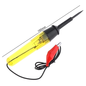 Testeur de circuit universel 6V-24V de taille moyenne, voltmètre de voiture avec sonde longue et ampoule, outils d'entretien automobile - Product Image 2