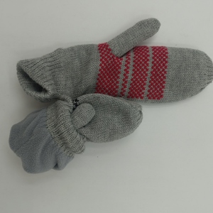 Mitaines unisexes en tricot doublées de <span class=keywords><strong>polaire</strong></span> à doigts complets pour la protection contre le froid en extérieur en automne/hiver - Product Image 2