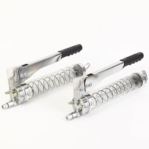 Nouveau produit : Pistolet à graisse manuel haute pression 600CC/900CC, pompe <span class=keywords><strong>brevet</strong></span>ée à double engrenage pour un travail réduit, pistolet d'injection d'huile - Product Image 2