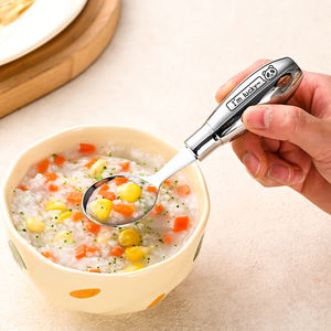 Ensemble de couverts pour enfants en acier inoxydable 304, cuillères et fourchettes, motif animal de style dessin animé, passe au lave-vaisselle, vaisselle moderne portable - Product Image 5