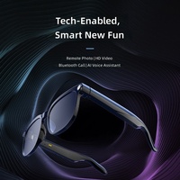 Lunettes intelligentes IA avec caméra HD 8MP pour la traduction vocale IA, contrôle par bouton tactile, charge magnétique, batterie 290 mAh