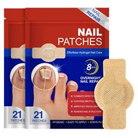 Patchs de réparation des ongles en hydrogel anti-fongiques pour la nuit (8 heures), à l'huile d'arbre à thé, certifiés CE, pour ongles décolorés et abîmés