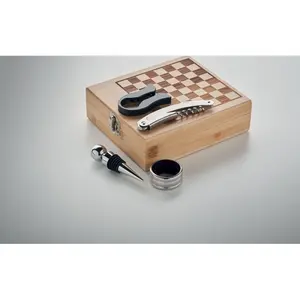 Jeu d'échecs en bois de chêne, merchandising personnalisé - Product Image 1