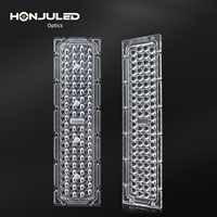 Module d'éclairage routier extérieur LED 84 perles P45 degrés, éclairage routier 3030 PC IP65, module d'éclairage de rue à motif ovale, PC plan-convexe