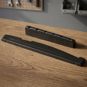 Accessoire haut de gamme personnalisé Pont d'instruments en acier ébène pour luthiers axé sur les instruments à cordes classiques - Product Image 3