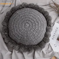 Round Macaron Seat Cushion For Long Sitting, Thickened Office