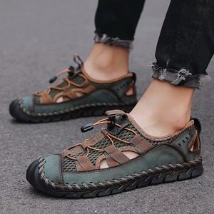 Sandalias de Playa al por Mayor 2021, Zapatos de Vestir Transpirables para Hombre, Zapatos de Cuero para Hombre, Sandalias Planas - Product Image 2