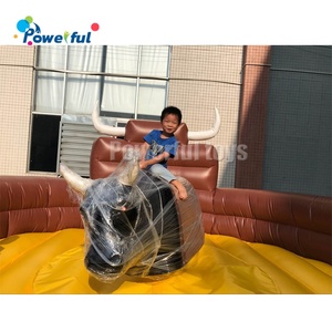 Hot bán trò chơi ngoài trời 5M Dia <span class=keywords><strong>Inflatable</strong></span> Rodeo Bull đi xe trò chơi cho Trampoline công viên - Product Image 5