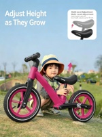 Vélo d'équilibre pour enfants à 2 roues, fourni directement par l'usine, avec roues gonflables en caoutchouc de 12 et 14 pouces, personnalisation OEM et ODM disponible