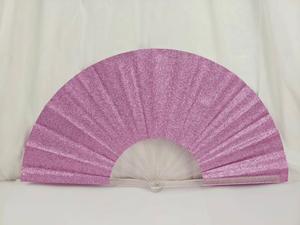 Shimmering Silver Sequin <b>Hand</b> <b>Fan</b> 33cm Foldable Plastic Handle Glamorous Party Cosplay & Photo Props for New Year - Product Image 5