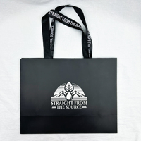 Bolsa de Embalaje de Lujo Personalizada con su Propio Logotipo, con Asa de Cinta, para Zapatos y Ropa, Boutique, Compras, Regalos, Papel