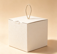 Boîte cadeau rectangulaire en papier kraft avec fermeture magnétique, en carton ondulé recyclable, emballage portable pour gâteaux, biscuits, cadeaux