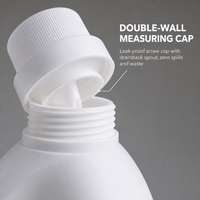 Bouteille en plastique HDPE vide de 2 L avec bouchon doseur pour lessive liquide – Vente en gros