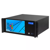Chassis Server Rak Industri 4U 480mm Kedalaman, Terlaris, Dilengkapi Layar Sentuh LCD 11.6 inci