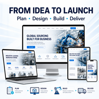Conception de site web pour la fabrication industrielle et développement de commerce électronique B2B avec système de catalogue de produits, système RFQ et plateforme de portail commercial