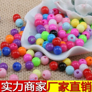Acrylic Round <b>Beads</b> 6-10mm Loose For Jewelry Making Bulk Pack - Product Image 5