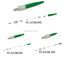 Kits de Conectores Ópticos FC, Conector de Fibra Óptica FC para Hacer Cables de Fibra Óptica