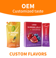 ODM OEM Collagène Minceur Detox Gelée Supplément Enzyme Gelée Plate Bâton Ventre Contrôle Perte De Poids Gelée Liquide