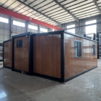 Maison Modulaire Préfabriquée de Luxe pour Logement Annexe, Portable, 2 Chambres, Extensible, Conteneurisé, Pod de Vie de Jardin, Maison de Campagne