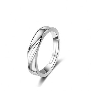 Anillos De Pareja Korean Black Silver Couple <b>Rings</b> Gift Trendy Open <b>Adjustable</b> <b>Rings</b> Fashion Simple Designer <b>Rings</b> for Couple - Product Image 5