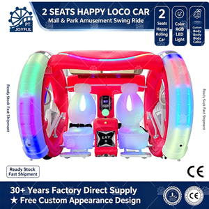 Offre Spéciale Manèges de Parc d'Attractions : Voiture Électrique Leswing Happy Car à 360 Degrés pour Deux Joueurs, Voiture Tournante Happy Car à Vendre - Product Image 2