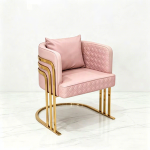 Custom Color & Gold Base Nail Salon Clients <b>Chair</b> of Technician Manicure Pedicure Stool for Beauty Room Furniture Small <b>Chair</b> - Product Image 5