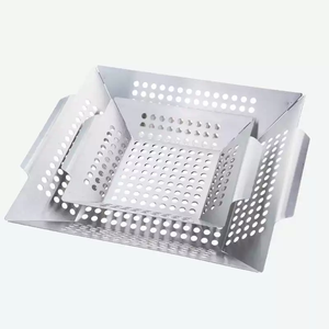 ถาดบาร์บีคิวสี่เหลี่ยมสแตนเลสขายส่งจากโรงงาน ทำความสะอาดง่าย ใช้ได้ทั้งกลางแจ้ง แคมป์ปิ้ง และในบ้าน อเนกประสงค์ - Product Image 5