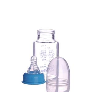 Nouveau Transparent 240ml & 120ml avec couvercle et sucette Anti <span class=keywords><strong>Colique</strong></span> Standard cou bouche bébé lait verre biberon - Product Image 3