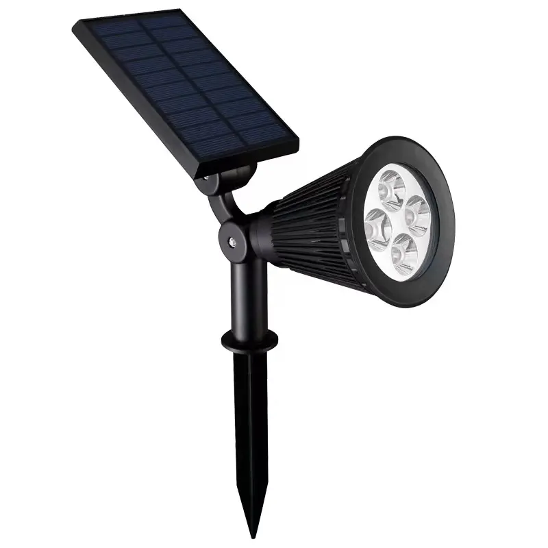 Luzes solares ao ar livre, Luzes solares ao ar livre Auto On/Off com 3 modos, IP65 impermeável Solar Yard Spotlight paisagem