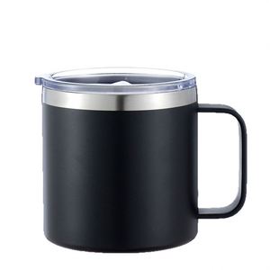 Generic Custom Logo 14oz Insulated Handle Mug Stainless Steel Ice <b>Coffee</b> Cup for Office Daily Drink - Product Image 4