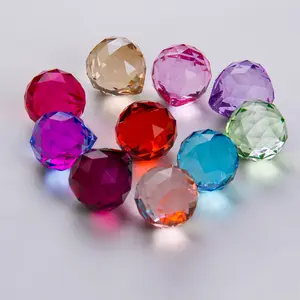 Crystal lighting K9 crystal ball decoration glass beads manufacturers