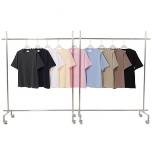 เสื้อยืดแขนสั้นคอตตอนแท้ 280 กรัม ดีไซน์ใหญ่ ทรงหลวม แบรนด์แฟชั่นผู้ชาย สีขาวล้วน ขายส่ง - Product Image 2