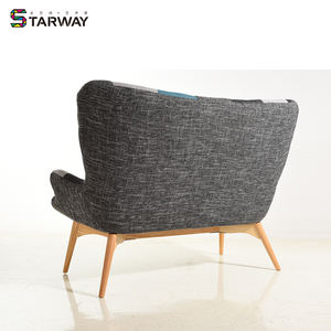 थोक रचनात्मक आरामदायक नॉर्डिक आधुनिक कमरे में रहने वाले कपड़े 2 डबल सीट आधुनिक सोफे <span class=keywords><strong>DC</strong></span>-917 (डी)(P) - Product Image 4