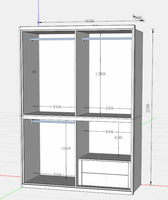 Modernes Luxus-Schlafzimmer Kleiderschrank Modernes Design Garderobe Ankleidezimmer Universelle Möbel