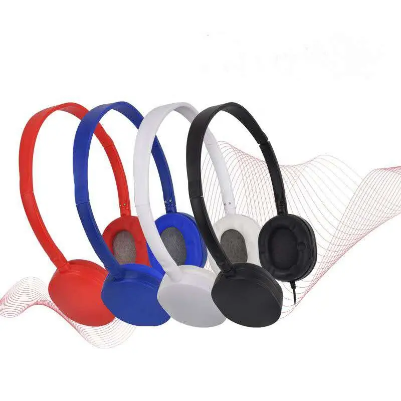 Best Seller günstige stereo kopfhörer verdrahtete kopfhörer Headband Earbud 3.5mm Stereo draht farben Headset logo Earphone Headphone