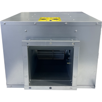 Ventilateurs centrifuges à lame en acier inoxydable ODM OEM bas série EC 220V AC en ligne en forme de boîte