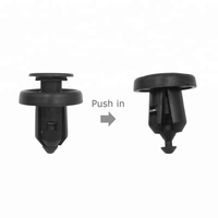 91505-S9A-003 Fixations et clips de retenue en plastique noir (Nylon, POM, PP) pour pare-chocs avant de voitures japonaises