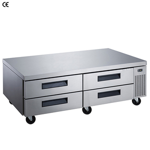 Frigorifero da Chef con <span class=keywords><strong>4</strong></span> <span class=keywords><strong>Cassetti</strong></span> in Acciaio Inox, Vendita Calda di Fabbrica, Frigo Sottobanco, Tavolo da Lavoro con Congelatore - Product Image 1