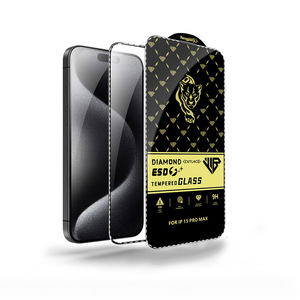 Diamantgeschliffenes ESD-Schutzglas für <span class=keywords><strong>iPhone</strong></span> 17 16 Pro Max – Hochwertiger Aluminium-Antistatik-Schutz mit großem Schnittbereich und transparentem Display - Product Image 2
