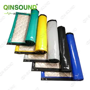 Poly-carbonate PVC Soundproof Sound Barrier Blankets Outdoor Acoustic Blanket For Materials Construction Site