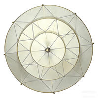 Lustre en métal de style exotique d'Asie du Sud-Est avec LED, taille moyenne, pour chambre à coucher, salon, hôtel, bureau