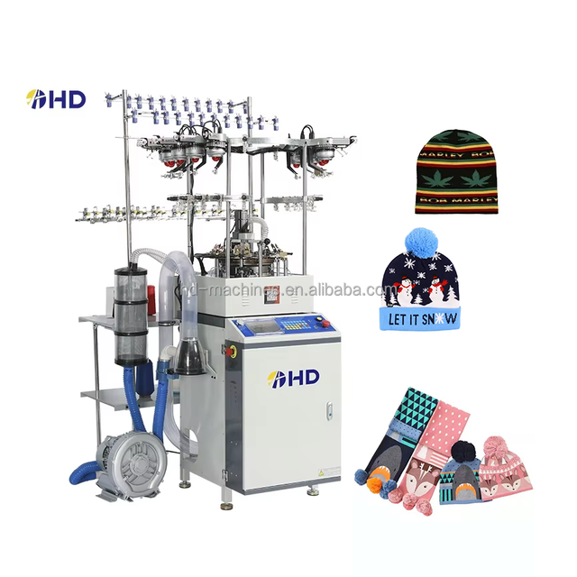 High Quality Fully Automatic Warp Double Knitting Machine for Cap and Hat Production with High Productivity
