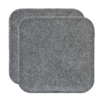 Coussin de siège en mousse à mémoire de forme, doux, écologique, antidérapant, facile à nettoyer, résistant aux taches, lavable, carré, en feutre, pour chaise de bureau, de cuisine ou de salle à manger