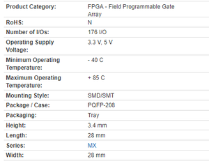 SYチップICチップA42MX24電子チップ電子部品FPGAプログラマブルゲートアレイロジックIcs A42MX24-PQ208I A42MX24 - Product Image 4