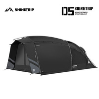 Tente tunnel camouflage imperméable quatre saisons Conqueror, grande tente familiale portable pour le camping en extérieur et les séjours de nuit