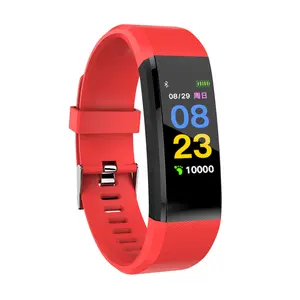 115 Cộng Với Thể Thao Vòng Đeo Tay Tập Thể Dục Tracker Không Thấm Nước Trái Tim Tỷ Lệ Pedometer Màn Hình Cảm Ứng Vòng Đeo Tay Điện Tử Huyết Áp Màn Hình